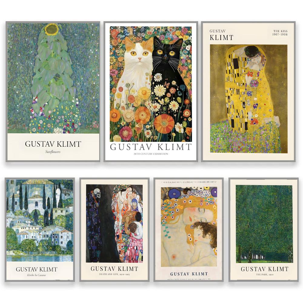 Esports Gaming Poster - G-Gustav Klimt ศิลปะ การออกแบบตกแต่งภายใน อุปกรณ์เสริม ตกแต่งสถานที่เล่นเกม
