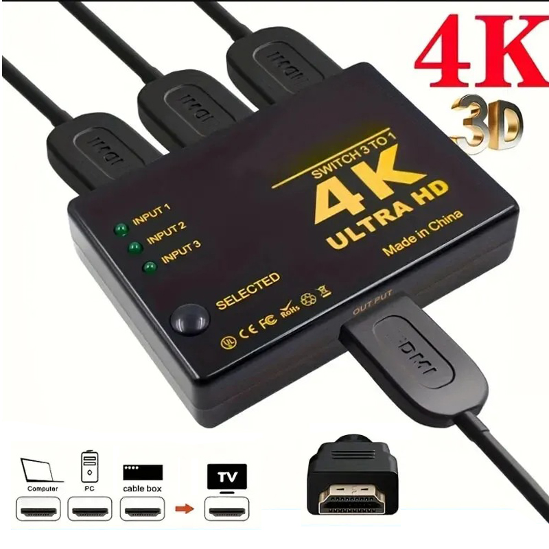 Esports Gaming Hub - เข้ากันได้กับ HDMI Switch 4K Switcher 3