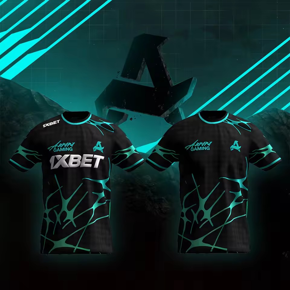 Esports Gaming Club - สโมสรอีสปอร์ตออโรร่า เกมมิ่ง ชุดยูนิฟอร์มฤดูร้อนใหม่ เสื้อฝึกซ้อม CS2 ESL