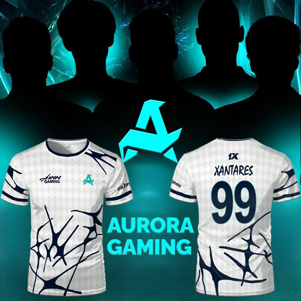 Esports Gaming Teams - ทีมกีฬา Aurora Gaming Jersey เสื้อยืด XANTARES
