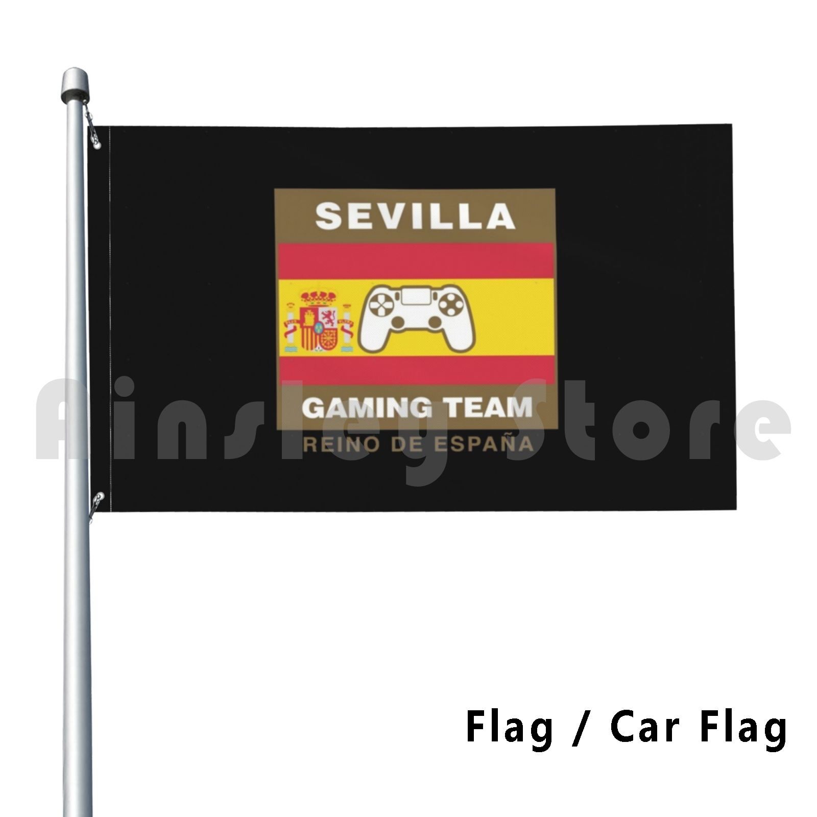 Esports Gaming Teams - Sevilla Pro Gaming Team สเปนตกแต่งกลางแจ้งธงรถธง Sevilla