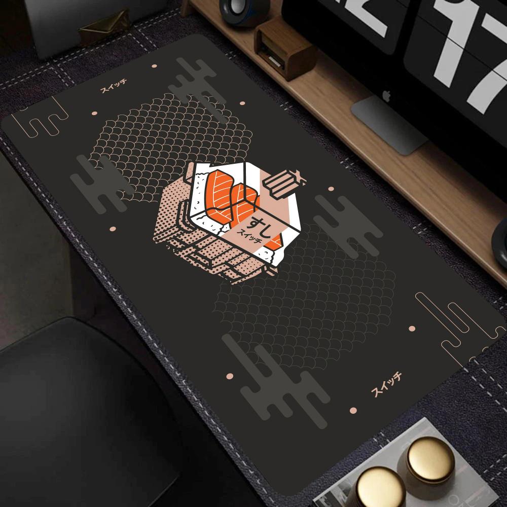 Esports Gaming Setup - แผ่นรองเมาส์ขนาดใหญ่ลาย Tech Abstract, แผ่นรองโต๊ะกันลื่น, แผ่นรองคีย์บอร์ดเกมมิ่งสีสันสดใสสำหรับ E-Sports,