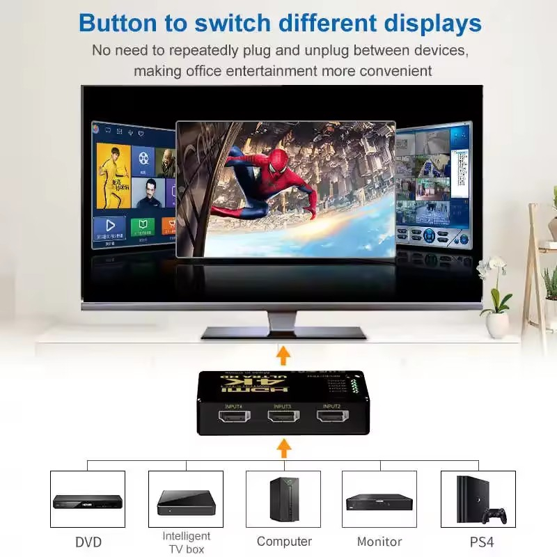 3 อินพุต 1 เอาต์พุต HDMI-เข้าก - Esports Gaming Hub บทวิจารณ์และราคา