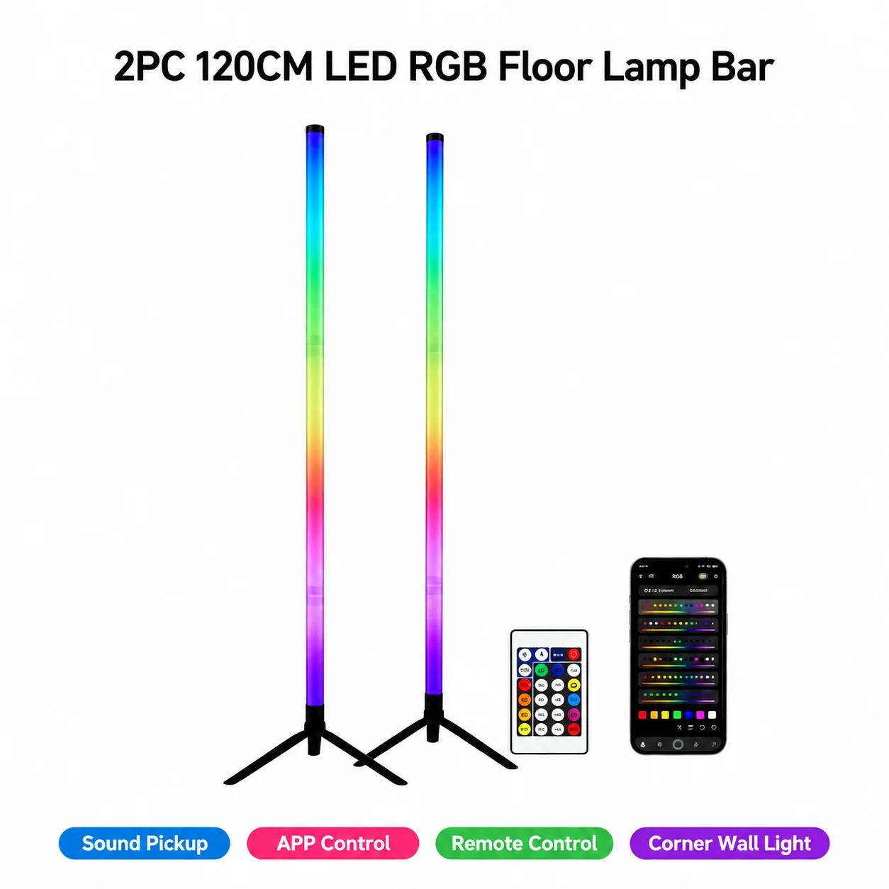 โคมไฟตั้งพื้น RGB ขนาด 120 ซม. - Esports Gaming Setup บทวิจารณ์และราคา