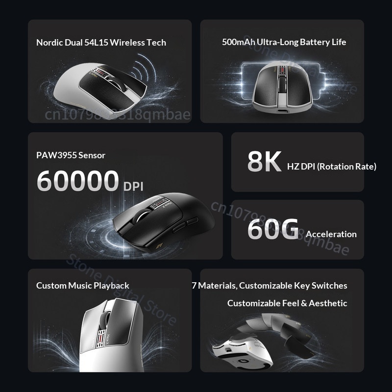 เมาส์เกมมิ่งไร้สาย IPI HAZEX แ - Esports Gaming Design บทวิจารณ์และราคา