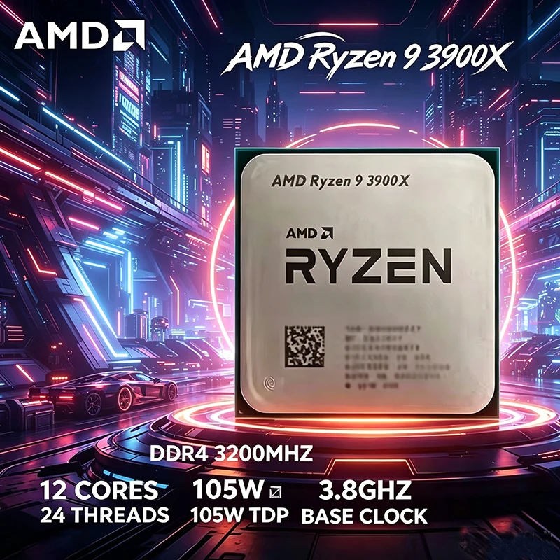 ซีพียู AMD Ryzen 9 R9 3900X 12 - Amd Cpu Ryzen 9 บทวิจารณ์และราคา