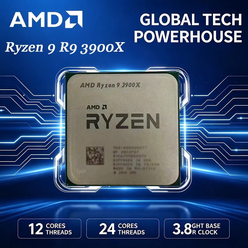 ซีพียู AMD Ryzen 9 R9 3900X 12 - Amd Cpu Ryzen 9 บทวิจารณ์และราคา