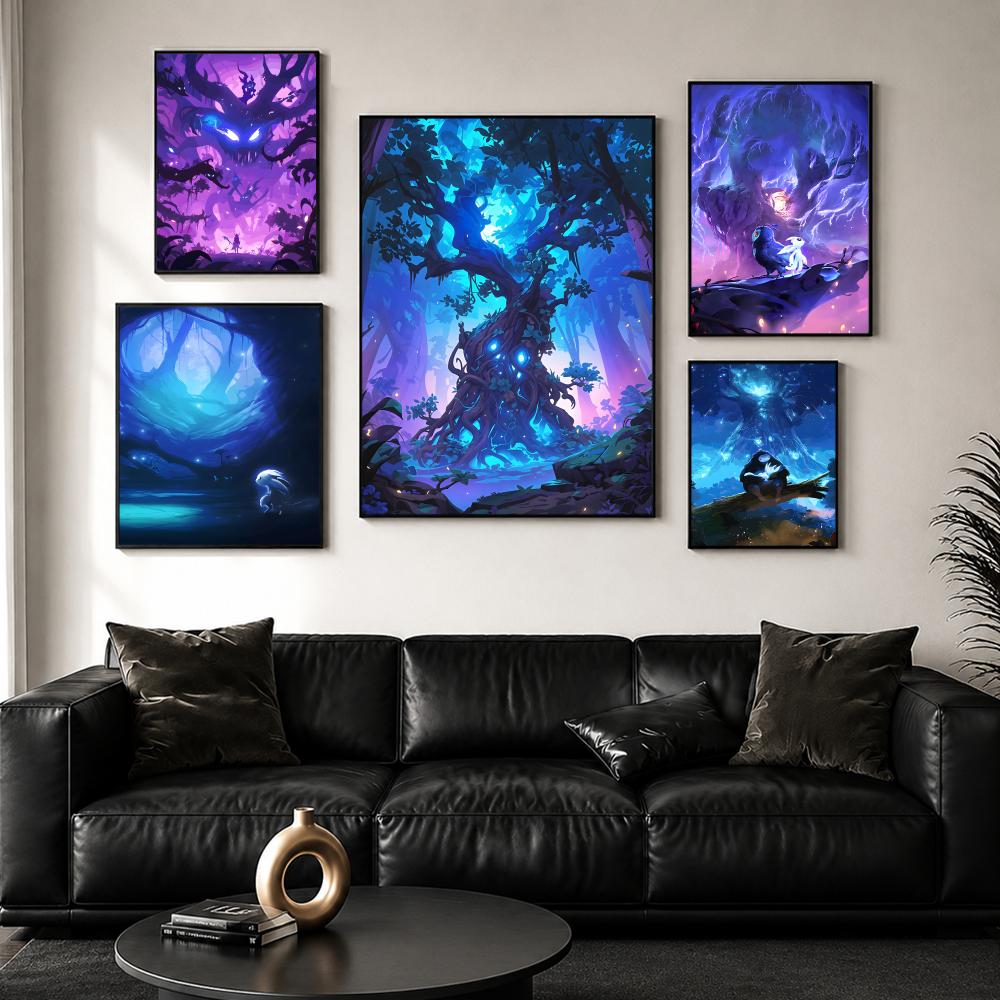 โอ-โอริและบี-บลายด์ เอฟ-ฟอเรสต - Esports Gaming Poster บทวิจารณ์และราคา