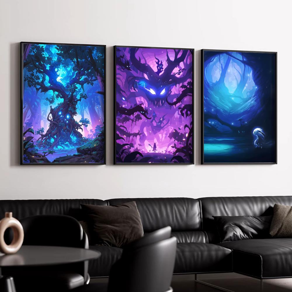 โอ-โอริและบี-บลายด์ เอฟ-ฟอเรสต - Esports Gaming Poster บทวิจารณ์และราคา