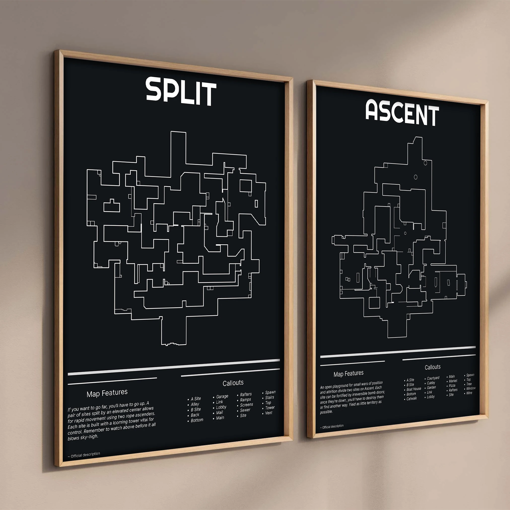 Retro 2023ร้อนเกมValorantแผนที - Esports Gaming Poster บทวิจารณ์และราคา