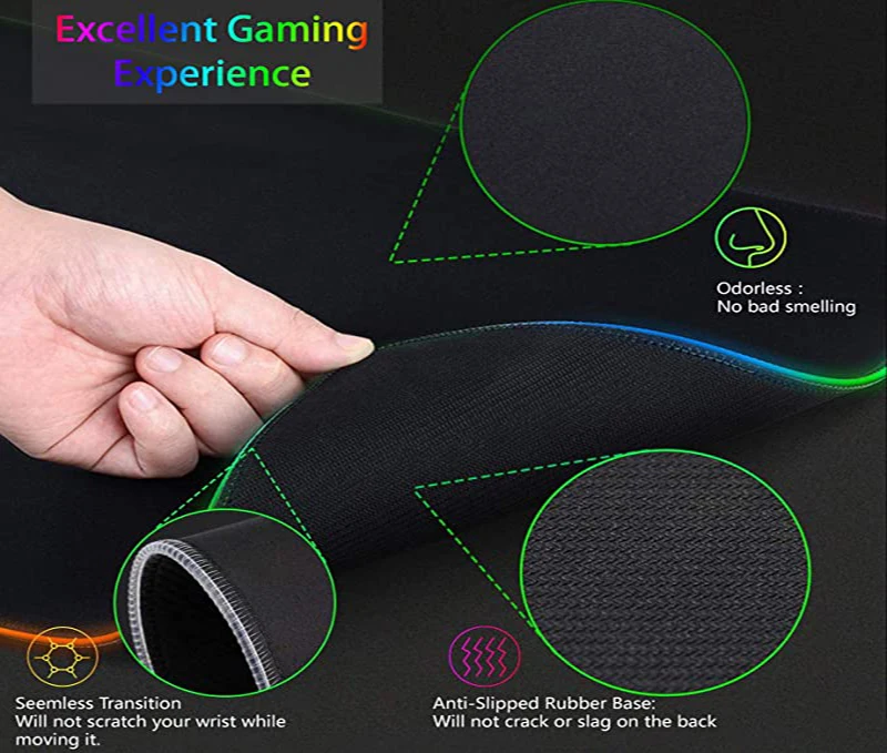 แผ่นรองเมาส์ RGB XXL HD ขนาดให - Esports Gaming Setup บทวิจารณ์และราคา