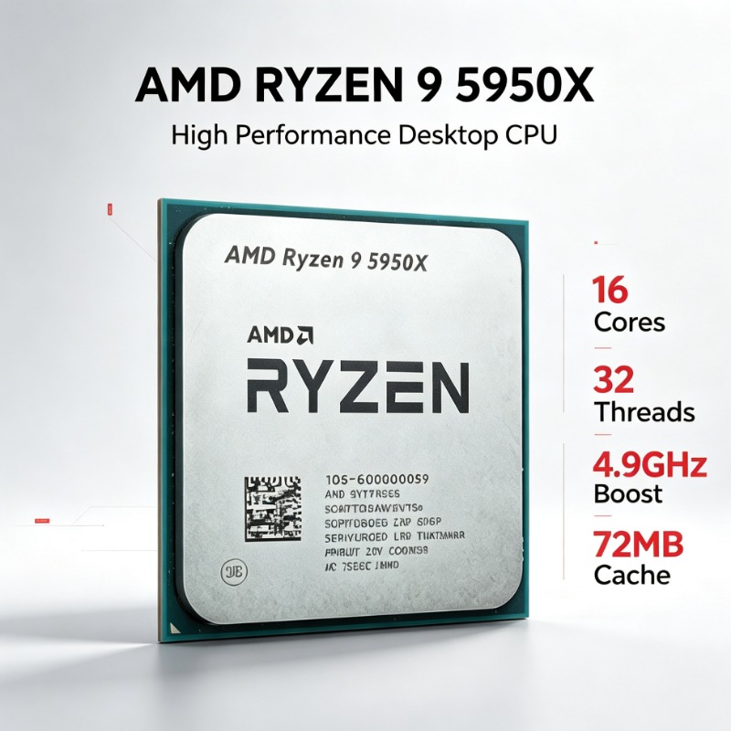 โปรเซสเซอร์ AM4 AMD Ryzen 9 59 - Amd Cpu Ryzen 9 บทวิจารณ์และราคา