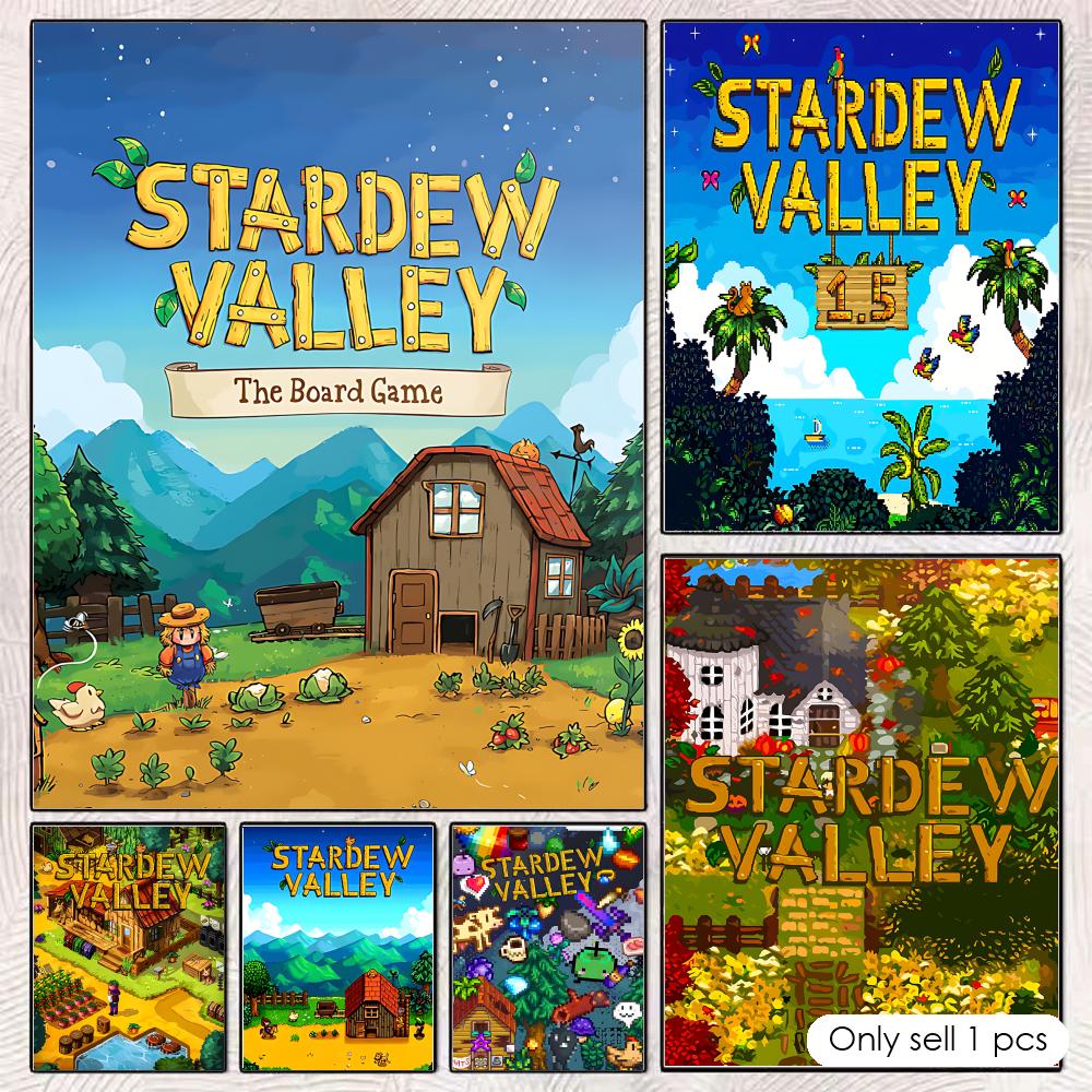 S-Stardew V-ValleyS โปสเตอร์ H - Esports And Gaming Lounge บทวิจารณ์และราคา